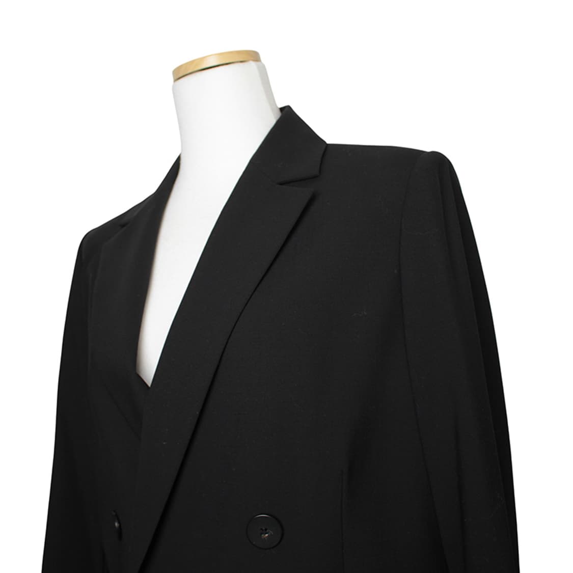 띠어리 블랙 울 혼방 더블자켓 44 상품이미지4