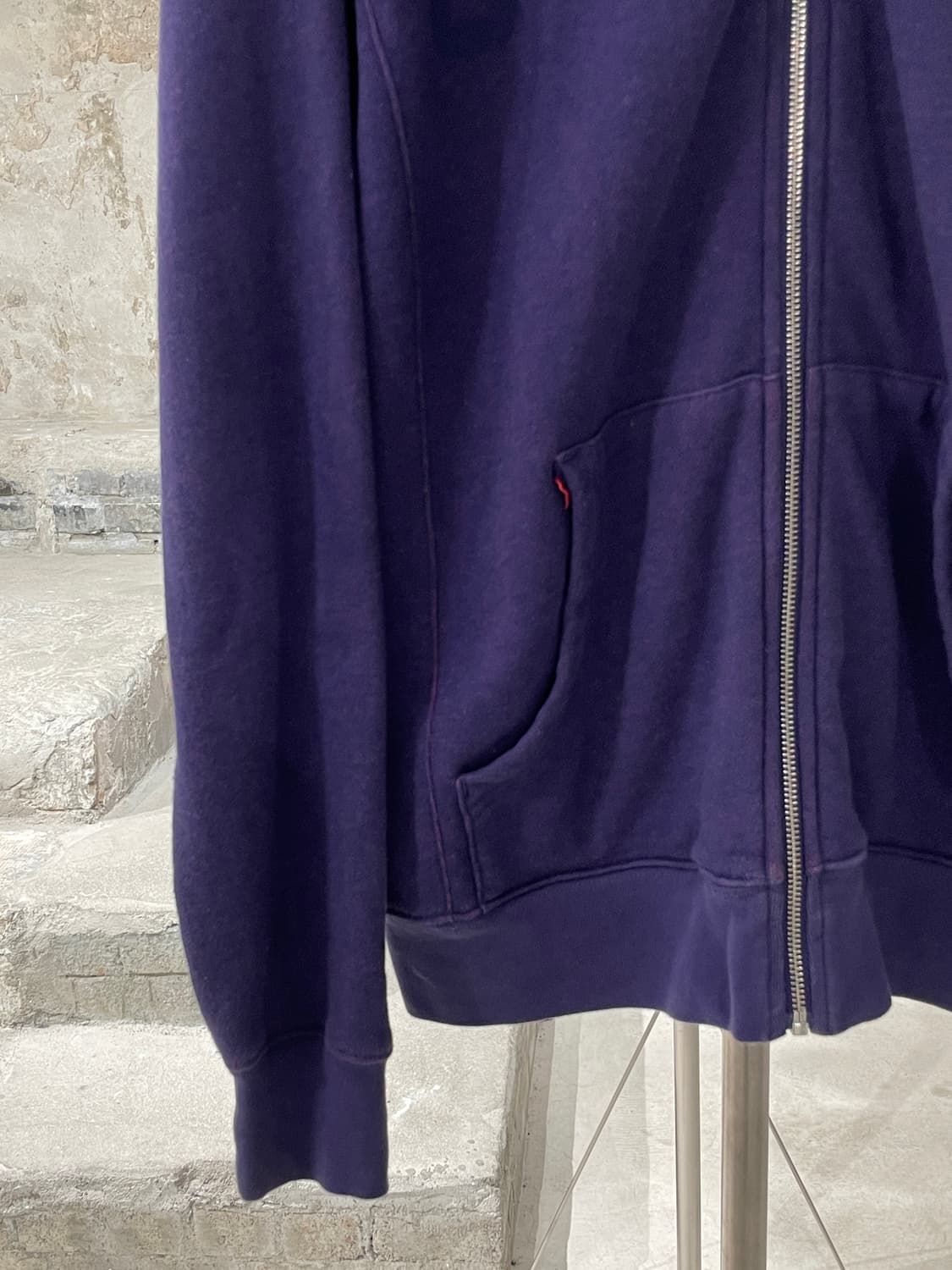 스투시 퍼플 어센틱 스펠 아웃 후디 집업 상품이미지4