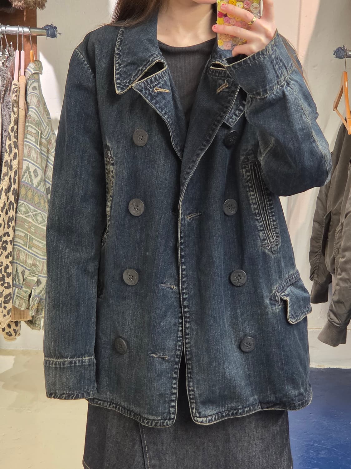 DnS 데님앤서플라이 데님 해군 피코트 상품이미지3