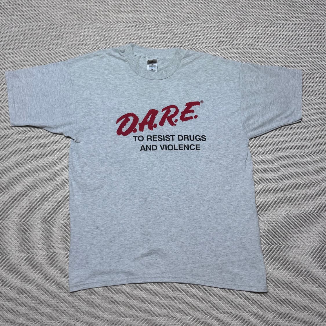 (XL) 90s 빈티지 DARE 그레이 티셔츠 코르티스 마틴 착용 상품이미지2