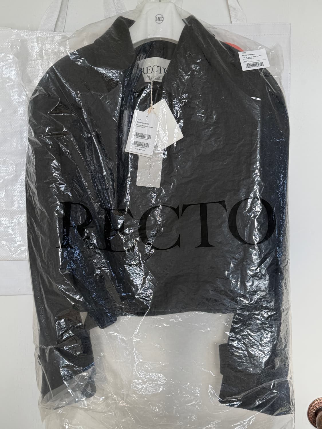 [새상품]렉토 25FW 레글런슬리브 핸드메이드점퍼 L 상품이미지3