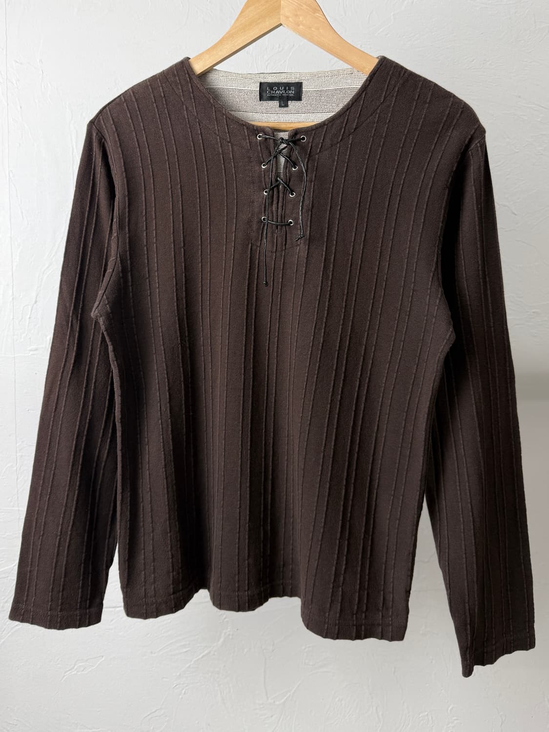 Louis Chavlon 레이스업 롱 슬리브 상품이미지2