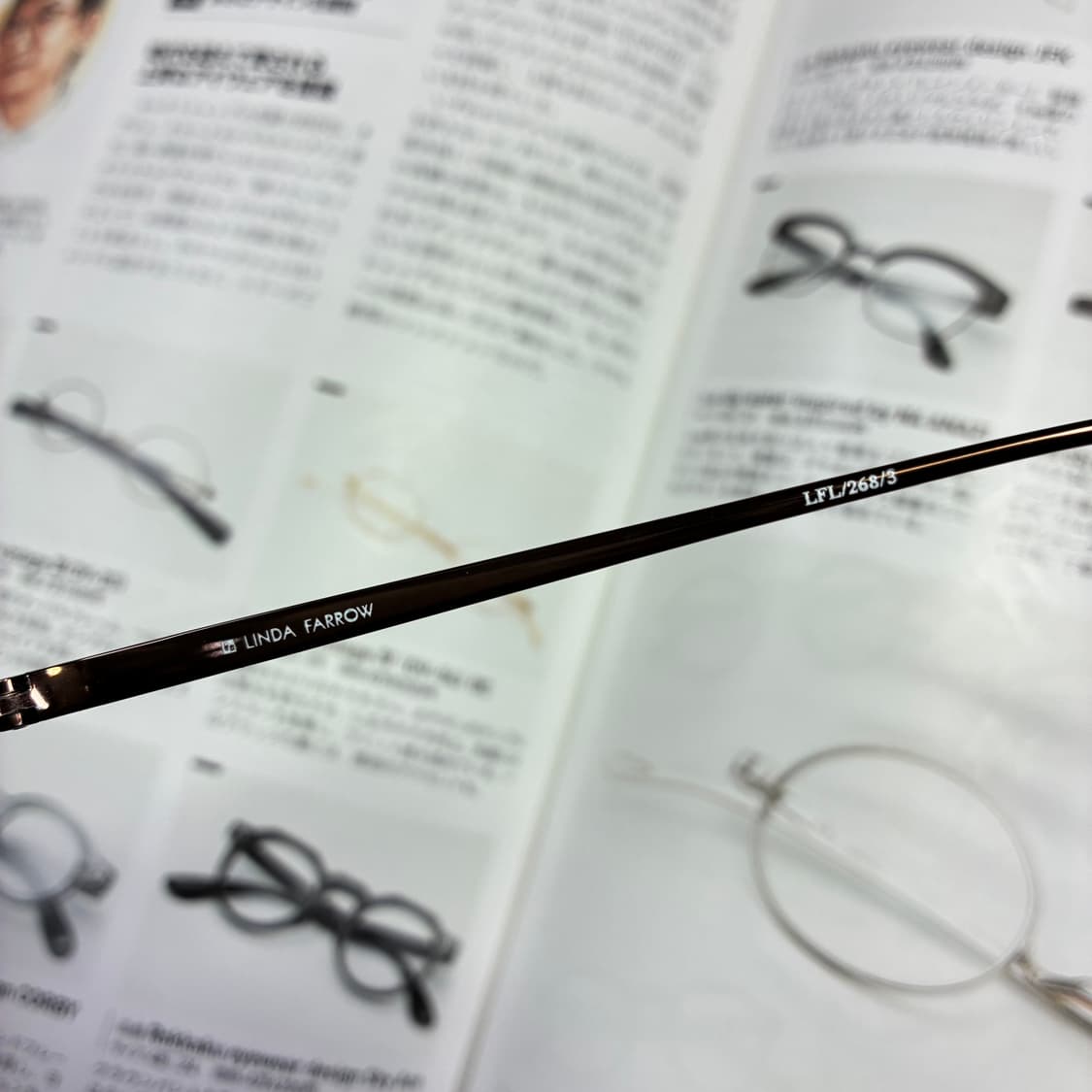 LINDA FARROW 린다패로우 투브릿지 티타늄 쿠퍼 일본 생산 안경 상품이미지5