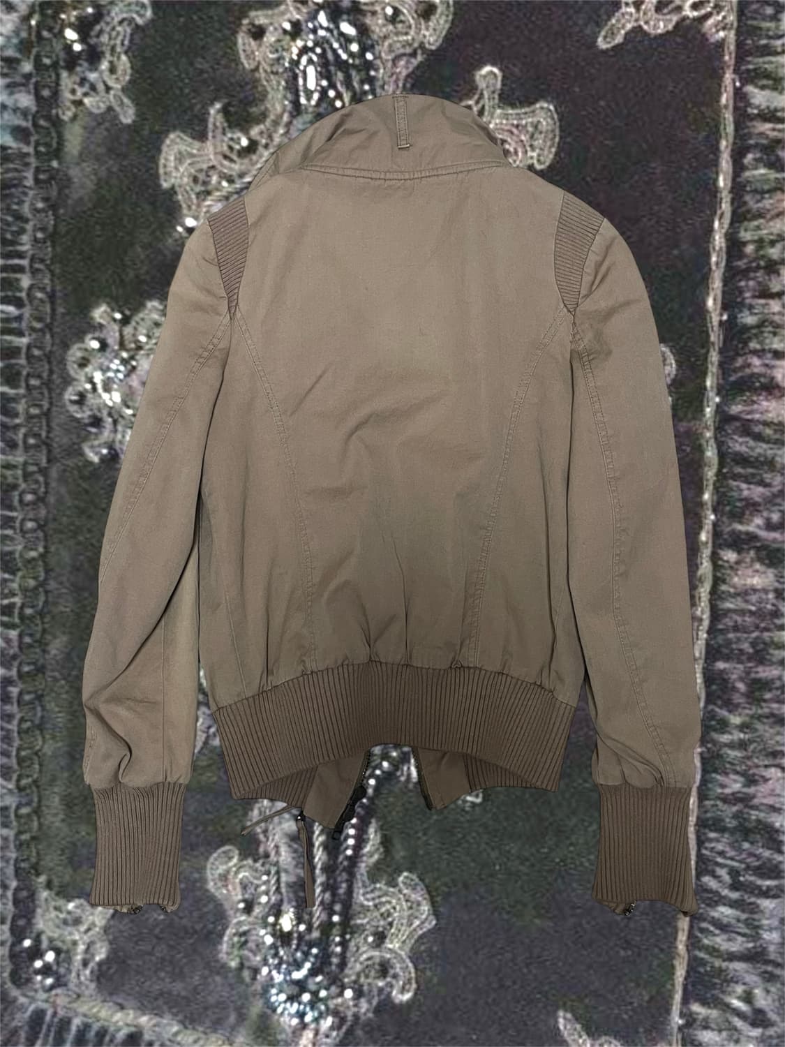 00s 하이넥 투웨이지퍼디테일포켓카고야상봄버밀리터리자켓 y2k핀터레스트 상품이미지7