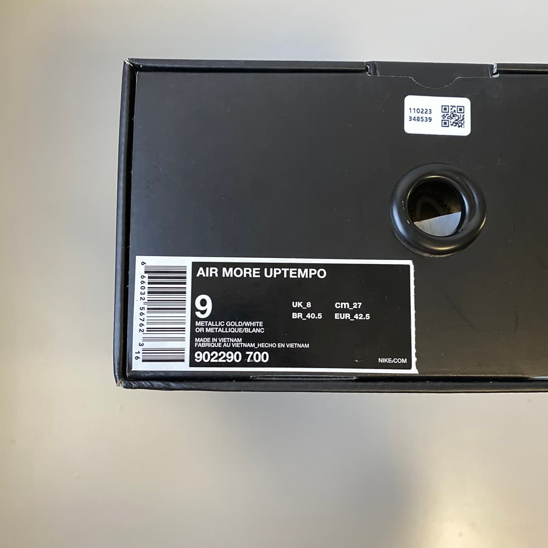 [270] 17SS 슈프림 나이키 에어 모어 업템포 골드 상품이미지7