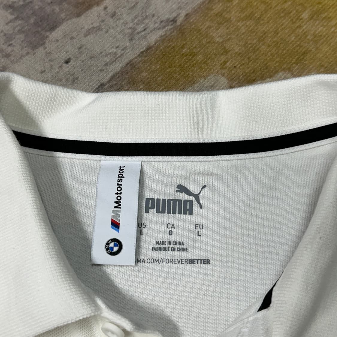푸마 BMW 폴로 반팔 화이트 L 상품이미지4