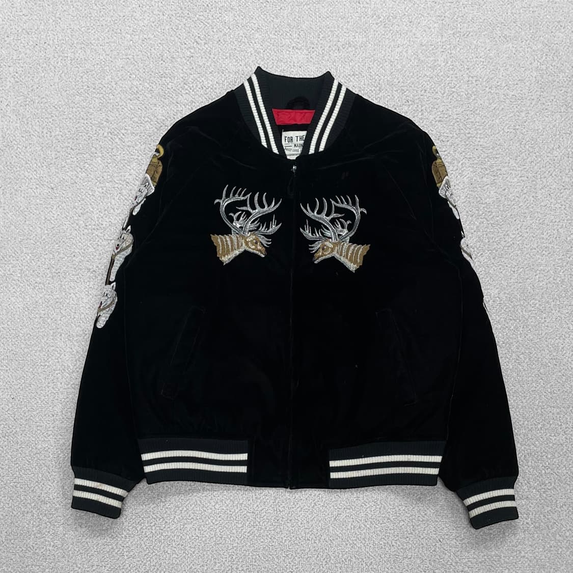 Madness 알레스카 벨벳 스카잔 자켓 블랙 상품이미지2