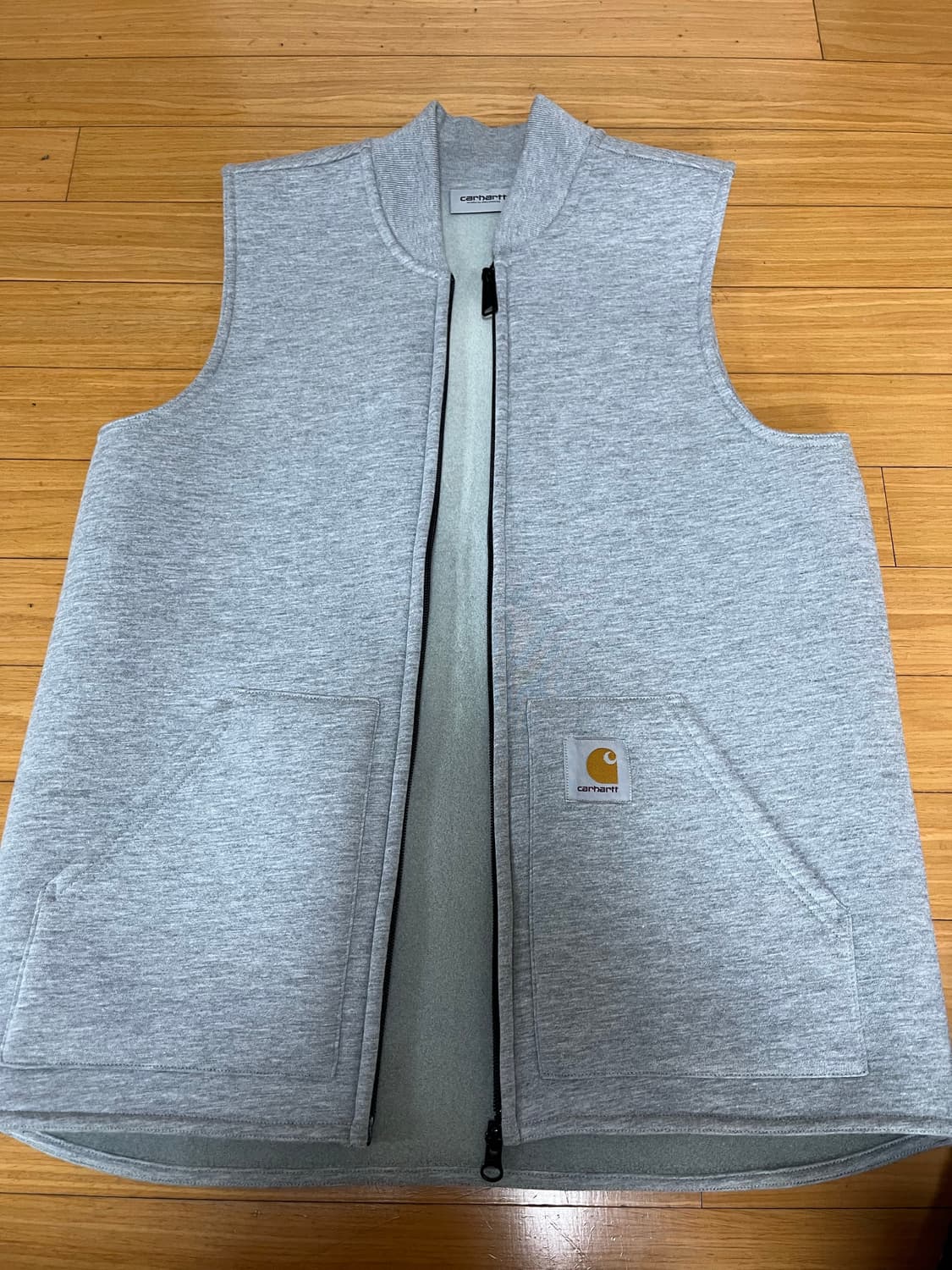 칼하트윕 집업 베스트 그레이 스몰 상품이미지1