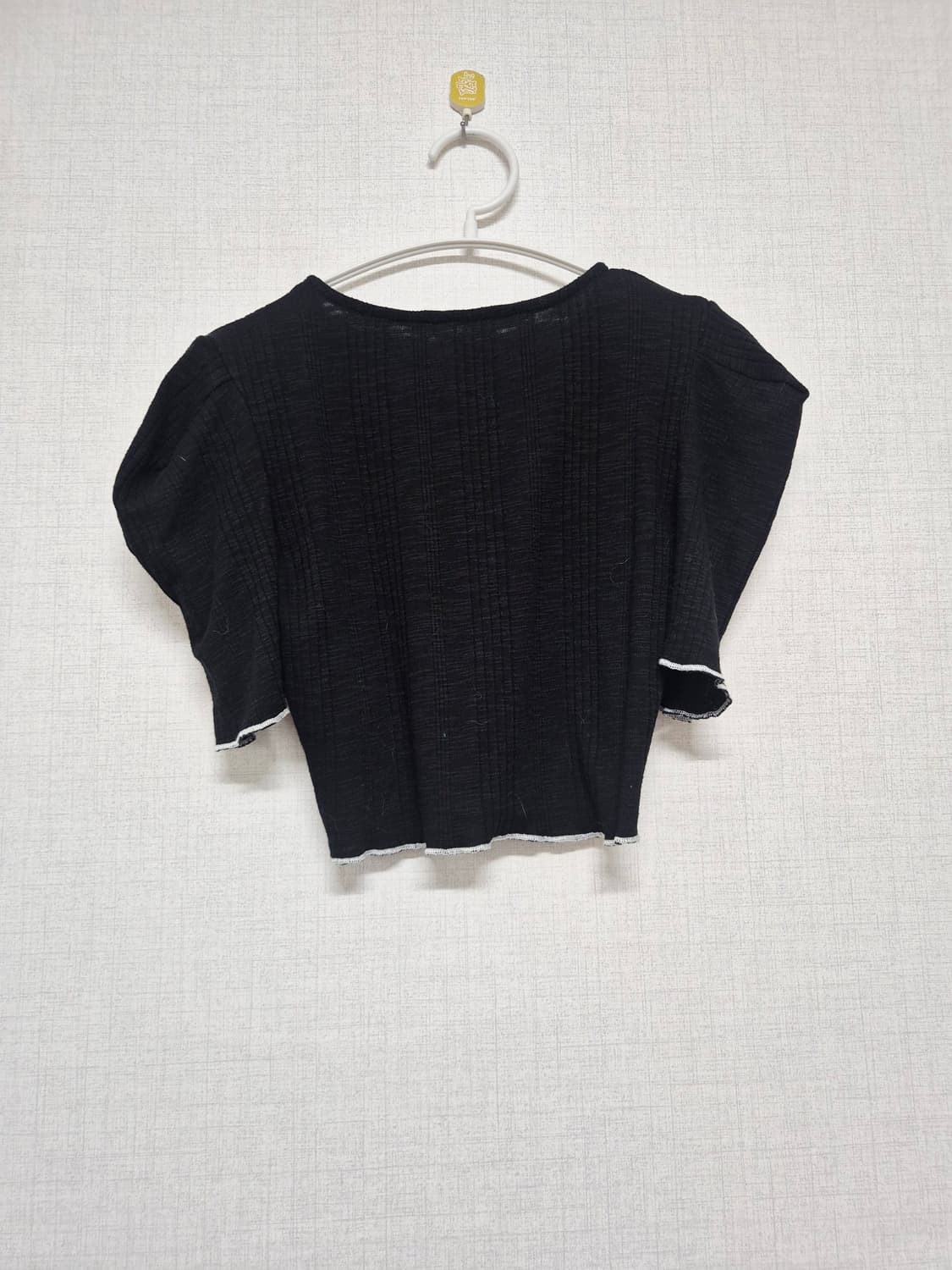 블랙 라운드넥 버튼 가디건 상품이미지2