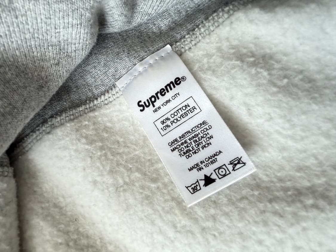 supreme 슈프림 그레이 후드 티셔츠 M 미듐 상품이미지4