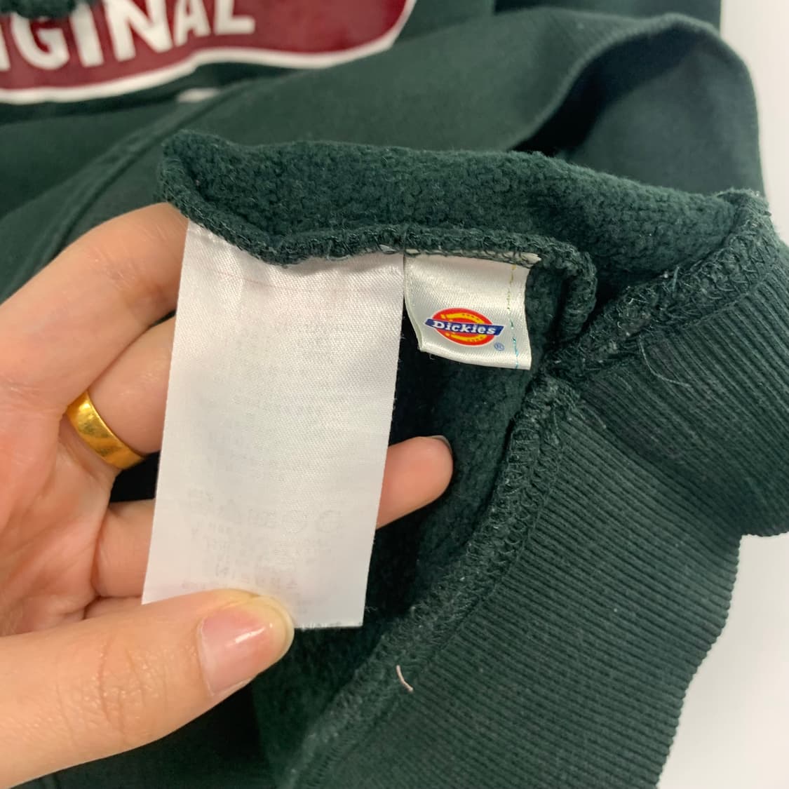 디키즈 y2k 와투케 그린 후드티 상품이미지6