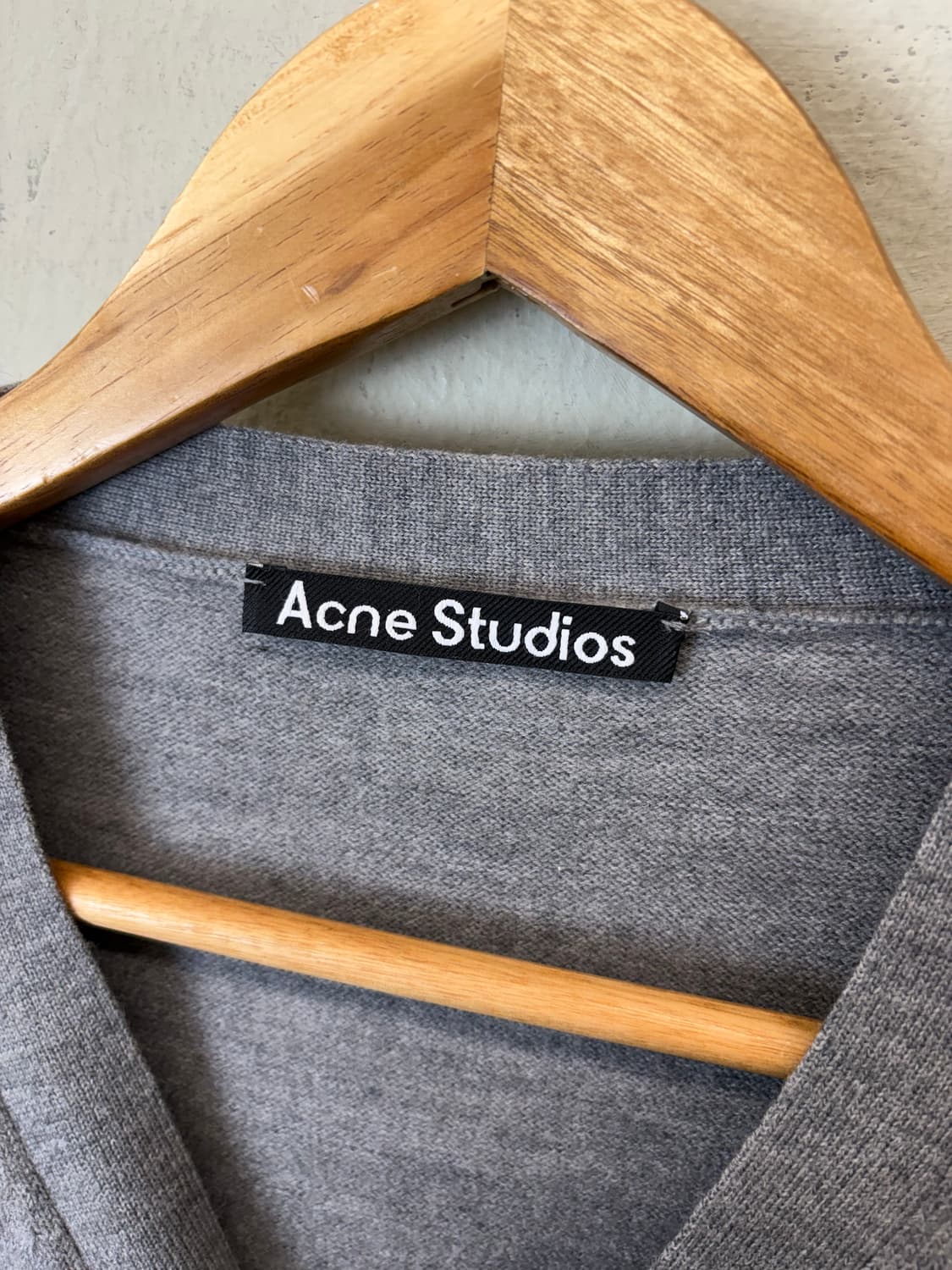 아크네스튜디오 케베페이스 울 니트 가디건 그레이 상품이미지6