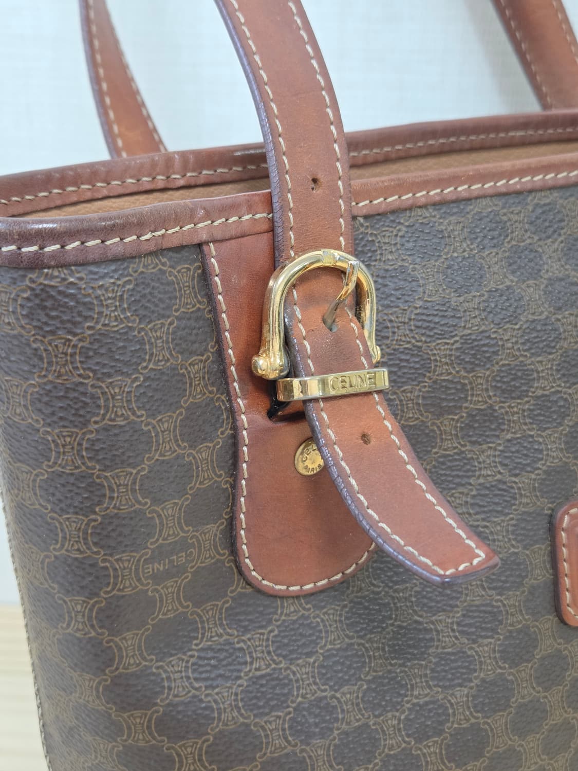 올드 셀린느 빈티지 마카담 토트백 상품이미지3