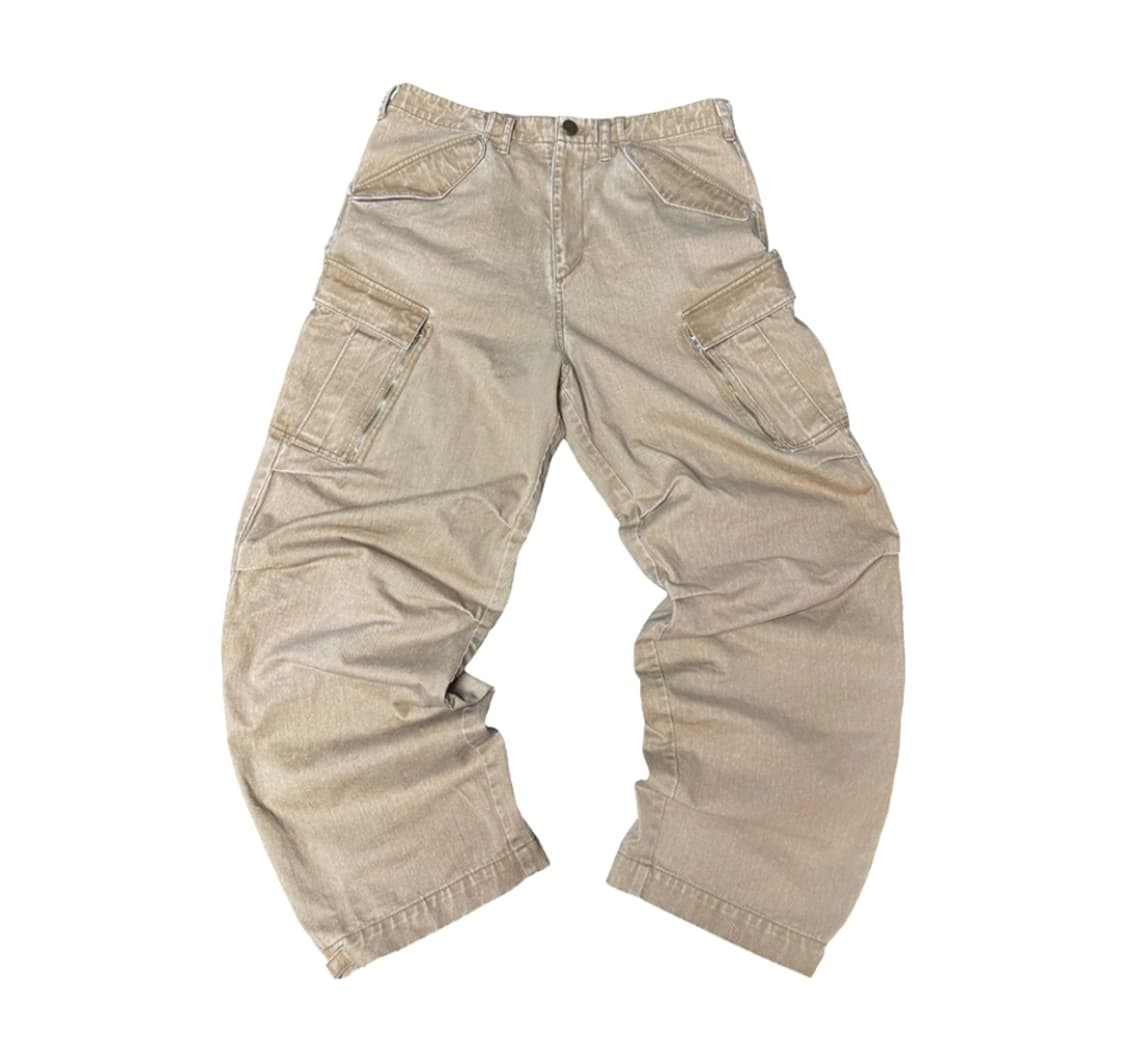 [2 Size 구매] 아오이로 히카리 스냅 M65 집 팬츠 카멜 상품이미지2