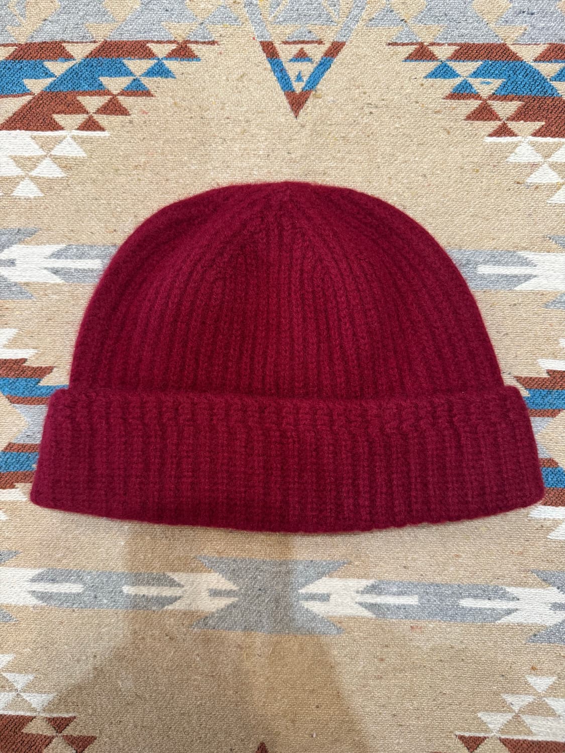 [OS] 비즈빔 네임택 울 와치캡 버건디 상품이미지4