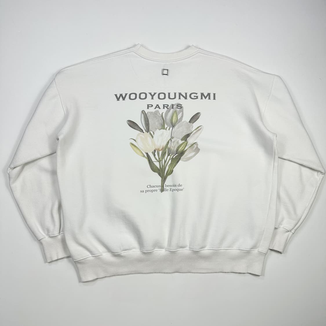 우영미 wooyoungmi 백로고 프린팅 박시핏 맨투맨 XL 상품이미지3