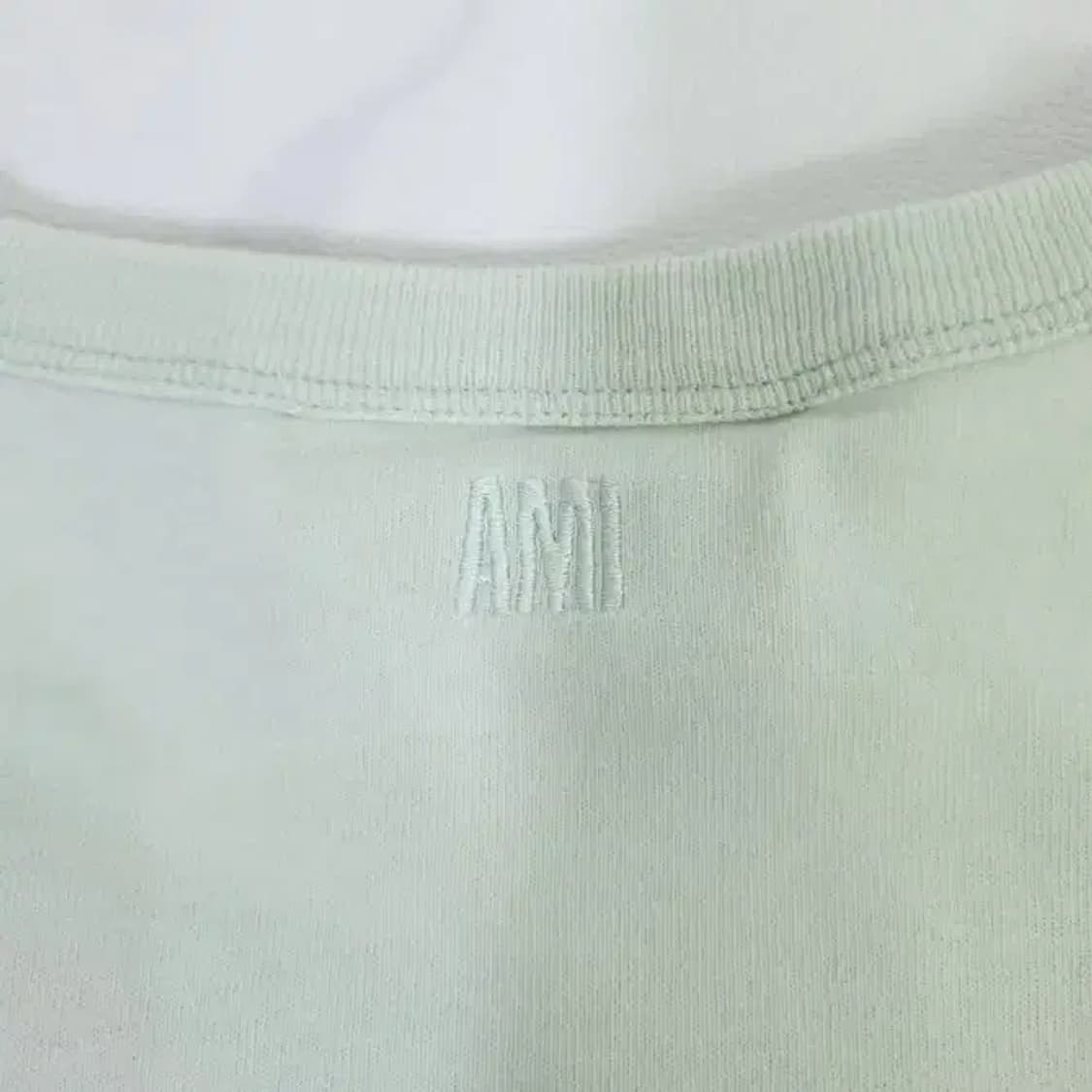 아미 하트 로고 반팔 티셔츠 민트 66 상품이미지10