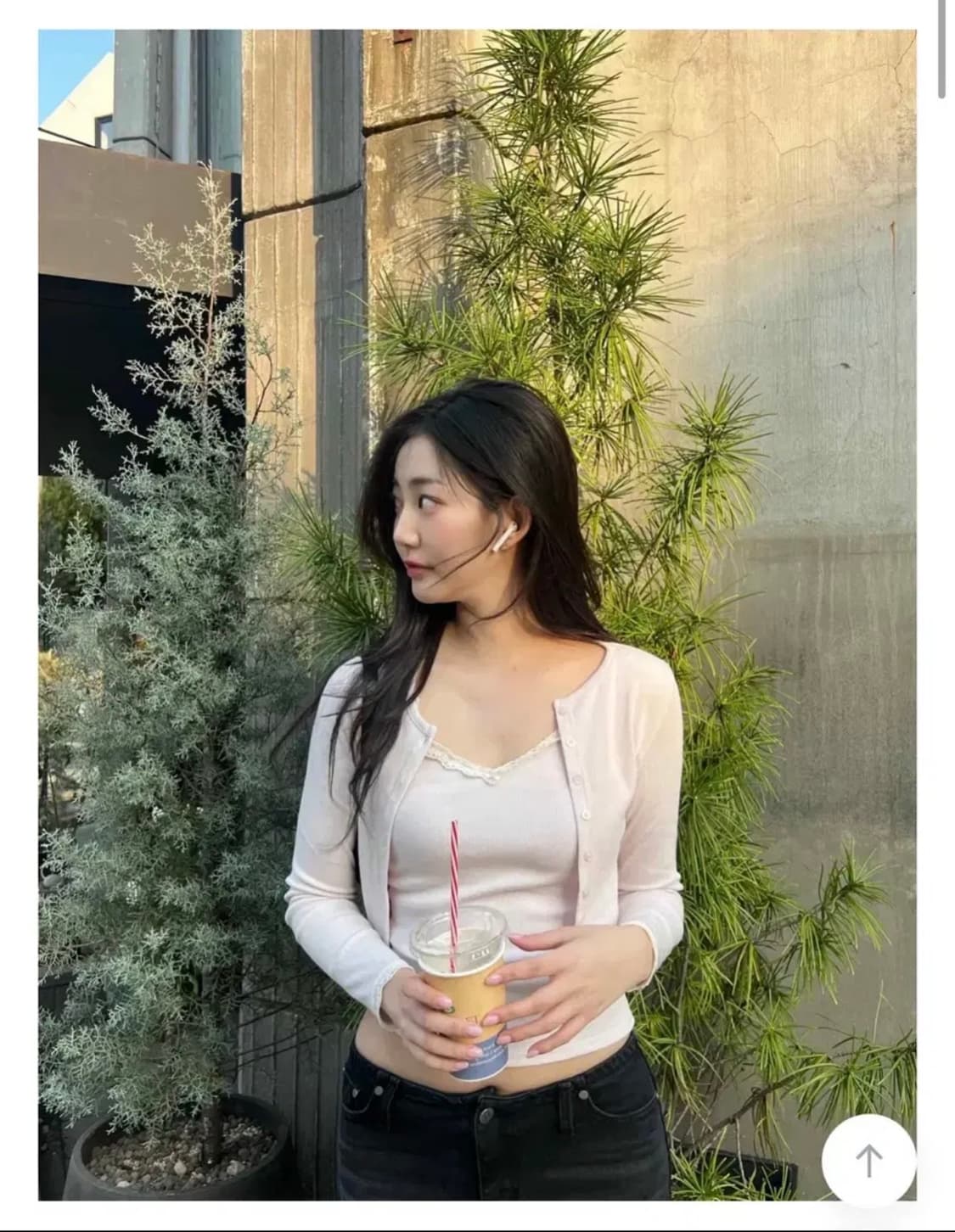 (새상품) 제니오 zaenio  리즈 레이스 슬리브리스/가디건 상품이미지4