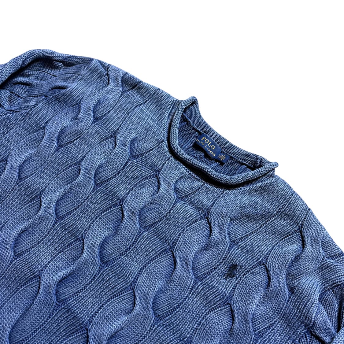 폴로 여성용 롤넥 꽈배기 니트 상품이미지2