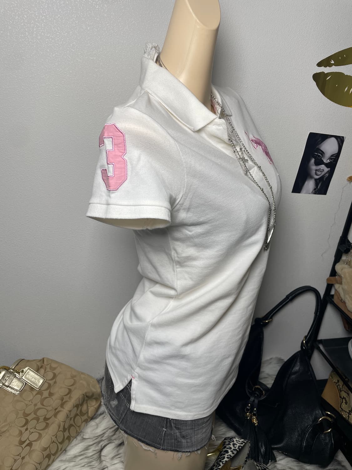 US polo assn 핑크 카라티 상품이미지2