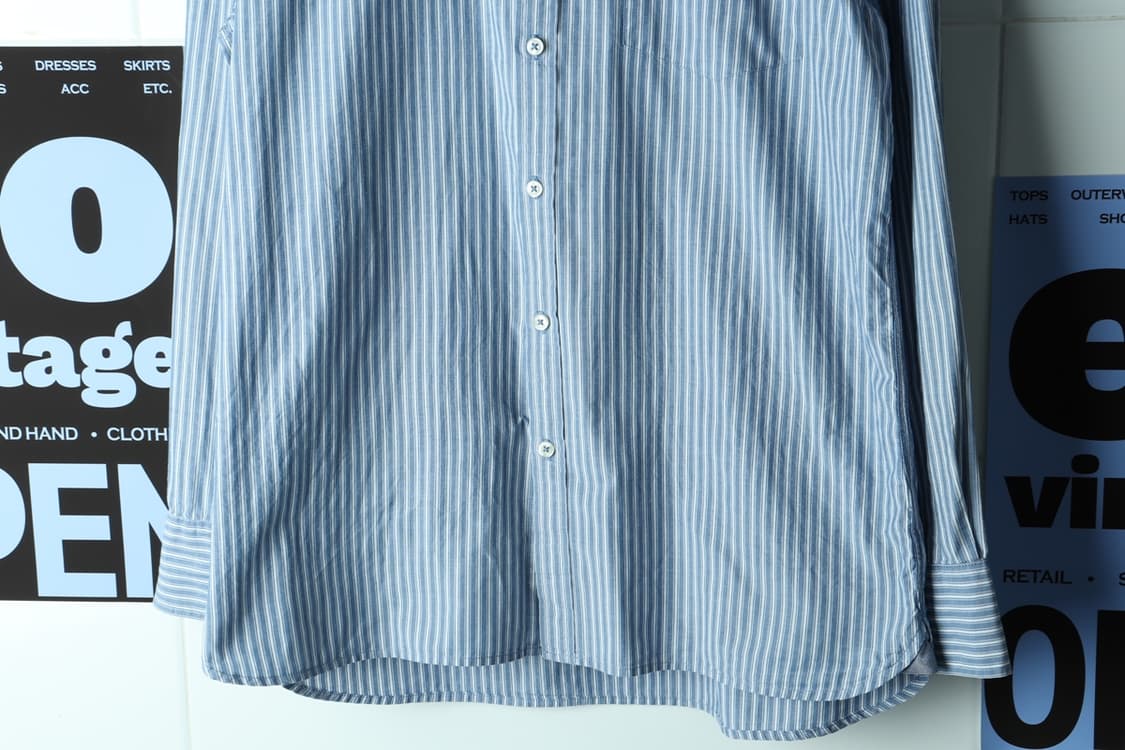 (L-XL) 타미힐피거 셔츠 남방 블루 스트라이프 아메카지-H32713 상품이미지4