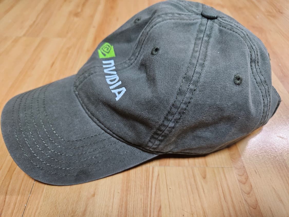 엔비디아 NVIDIA 볼캡 모자 아미그린 상품이미지1