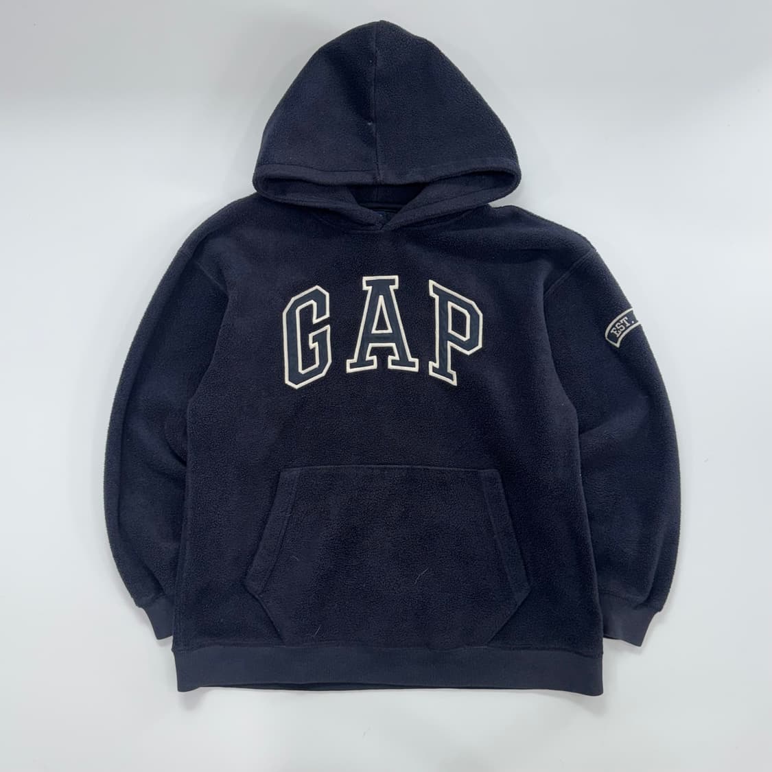 Gap 갭 네이비 로고 네이비 후리스 후드티 상품이미지3