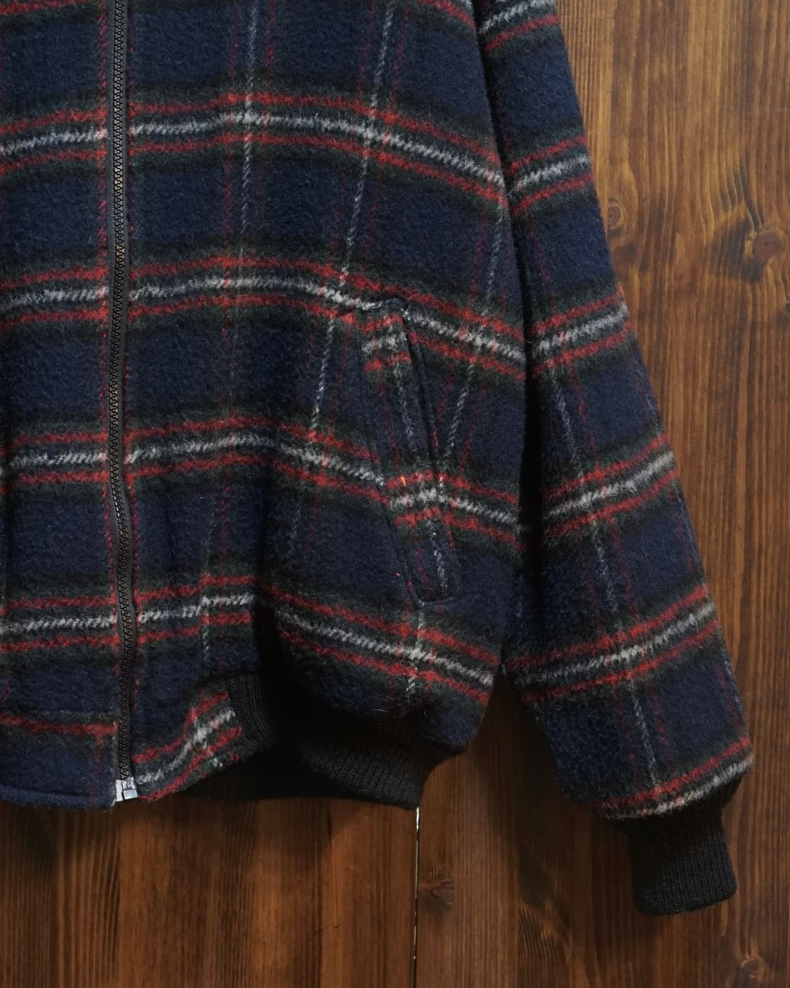 Melton USA 체크 퍼 후드자켓 상품이미지3