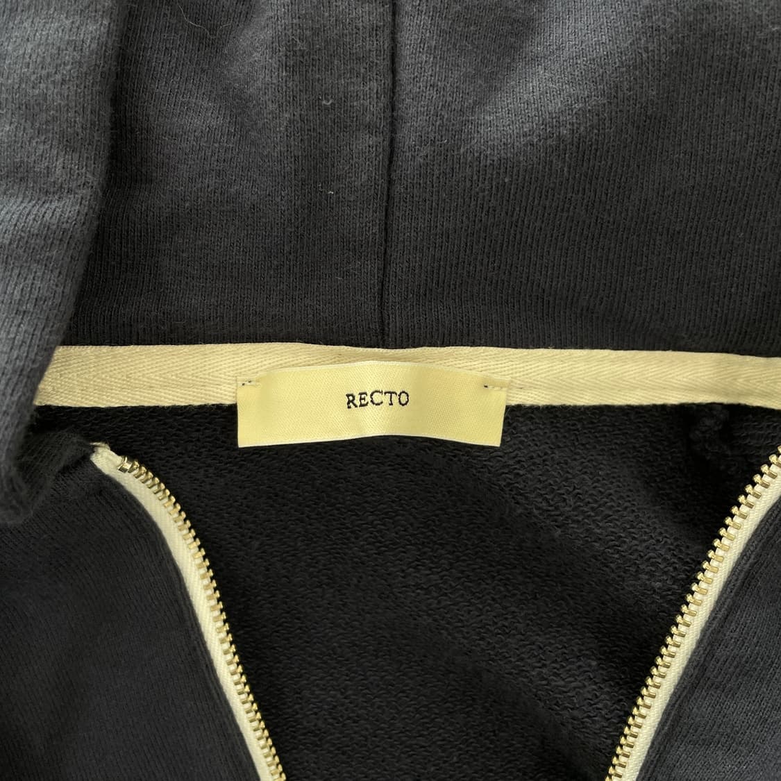 렉토 네이비 쿼터 집업 후드 상품이미지8