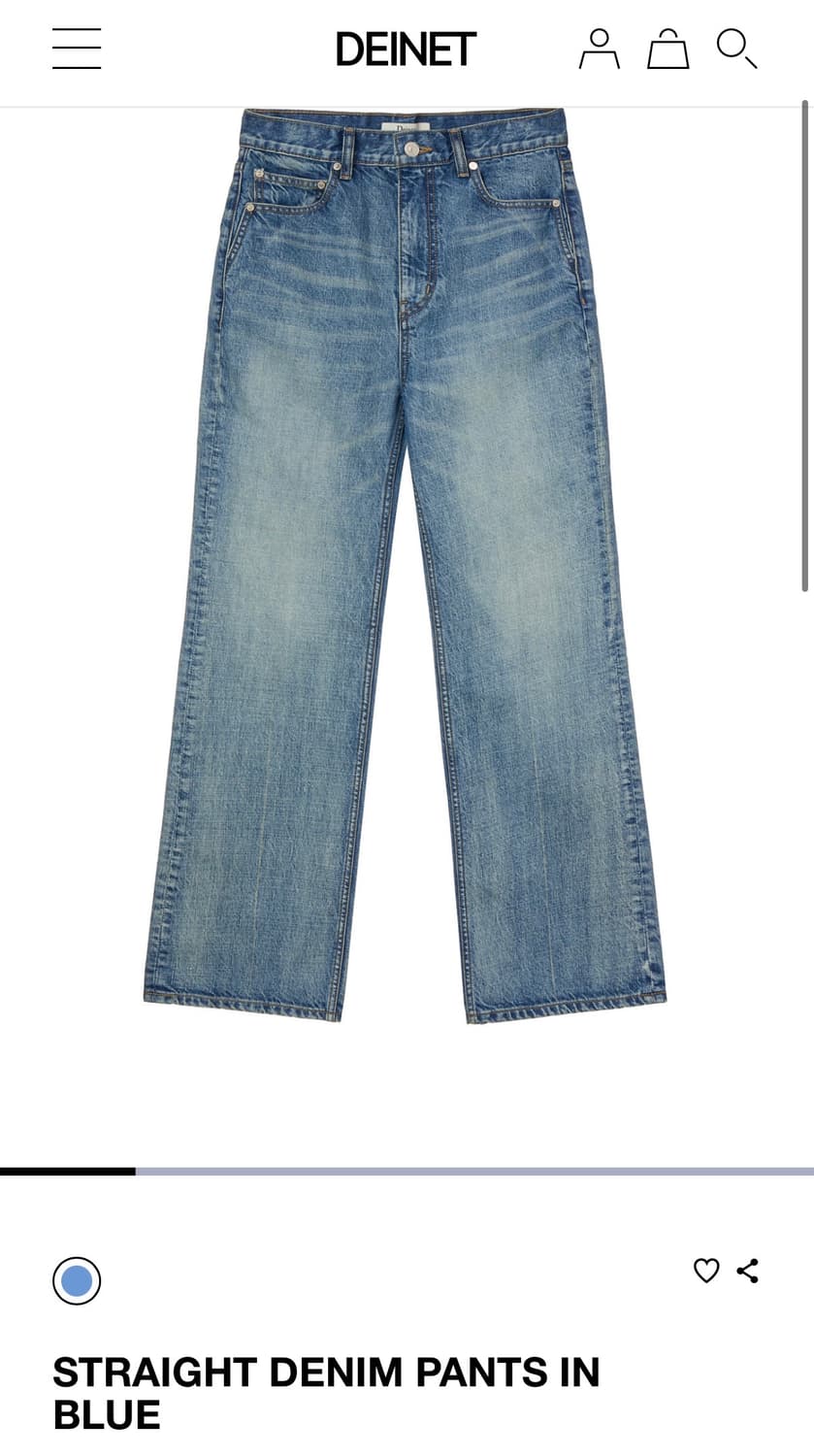 다이닛 STRAIGHT DENIM PANTS IN BLUE m 상품이미지1