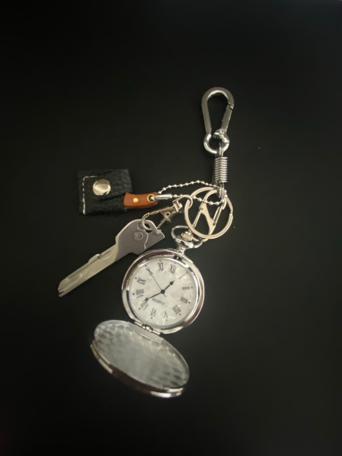 스틸 포켓워치 키링 상품이미지1