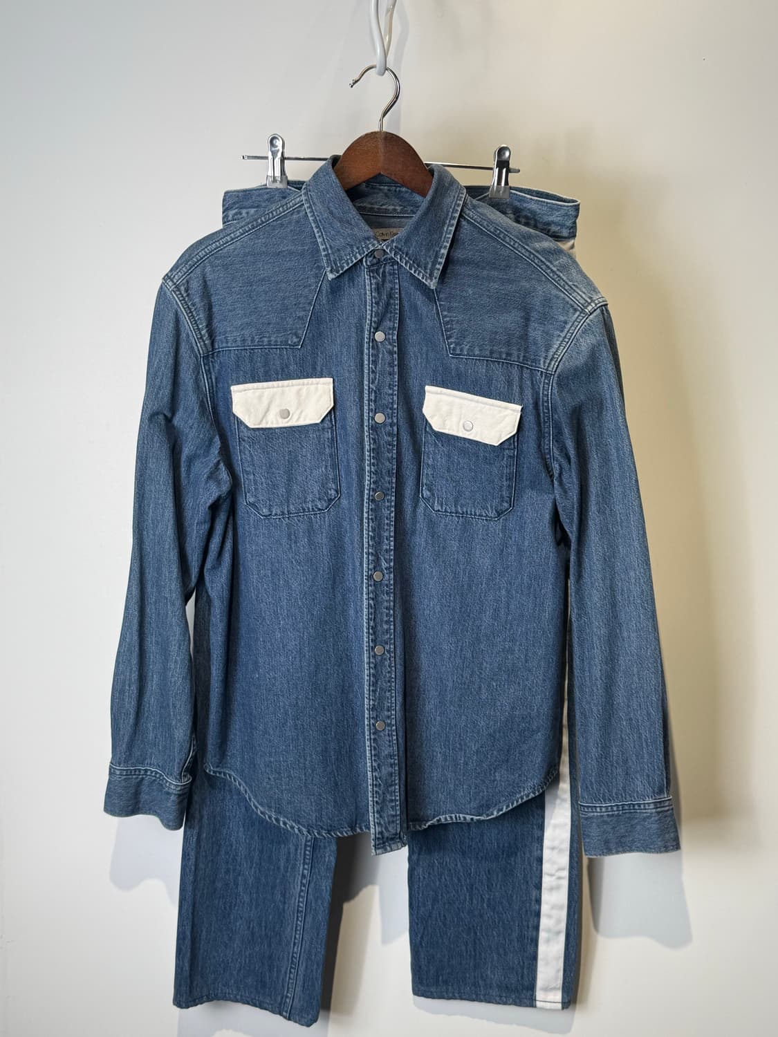 라프시몬스 CK 우체부 모티브 데님 셋업  상품이미지1