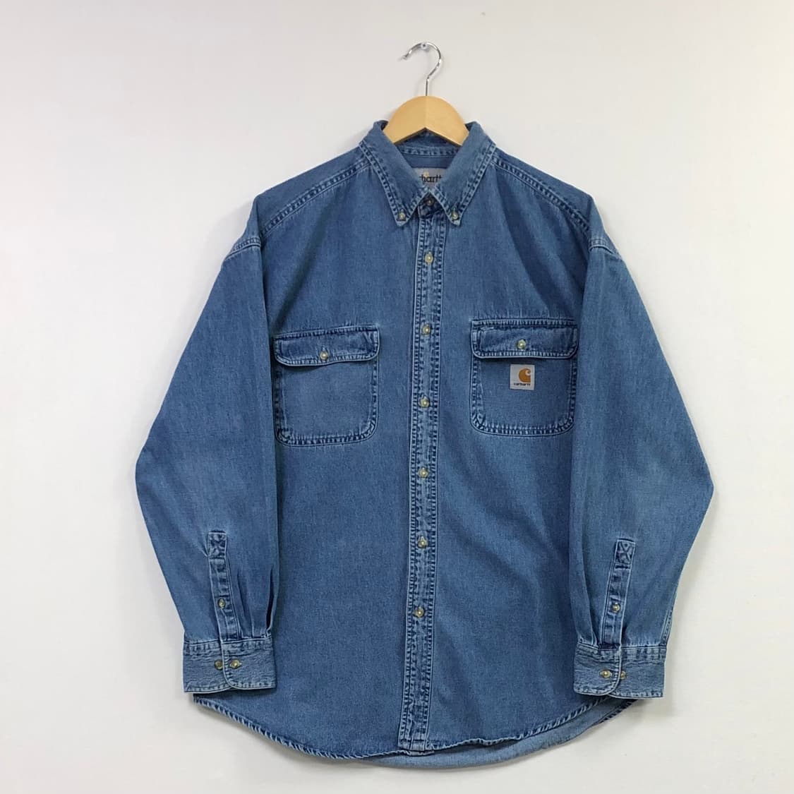 XL 칼하트 데님 셔츠 상품이미지2