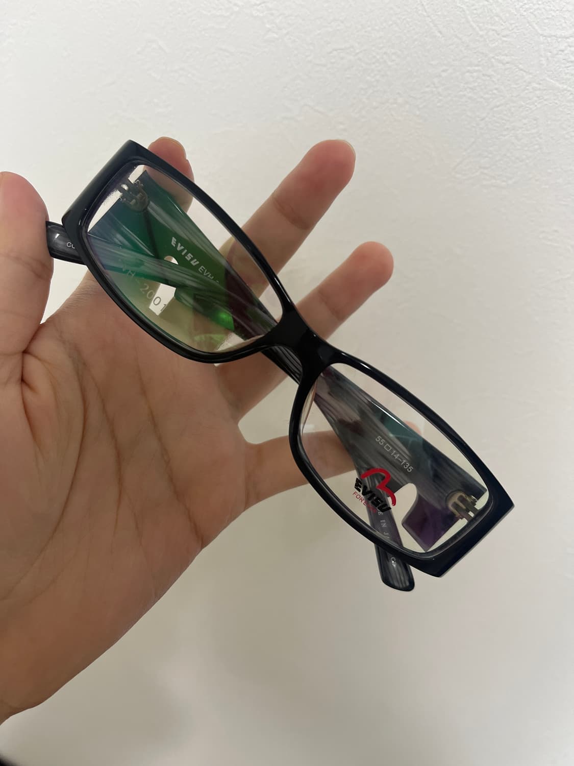 EVISU 에비수 블랙 뿔테 빈티지 안경 상품이미지4