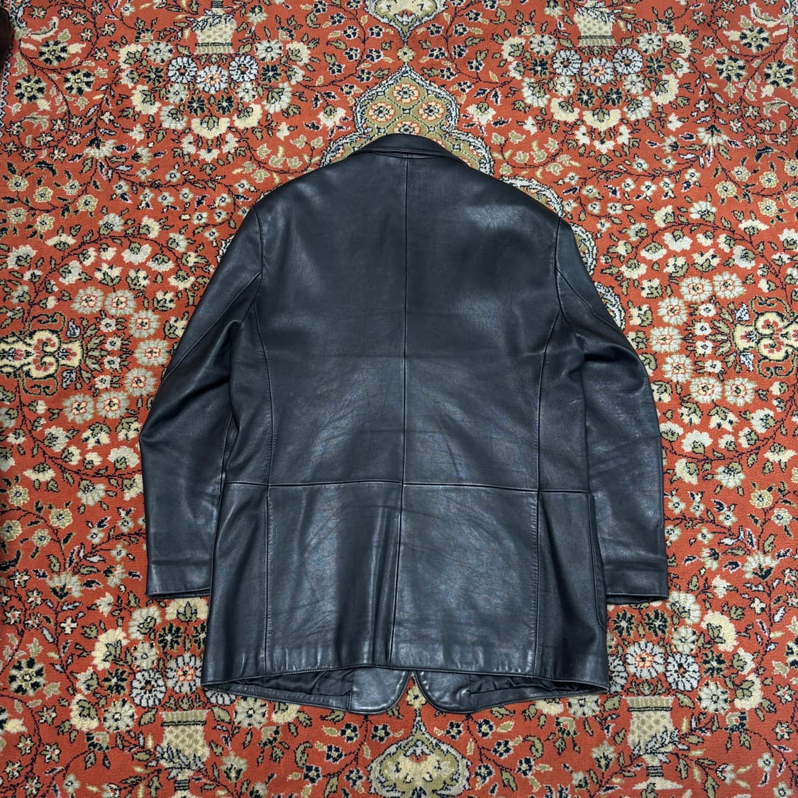 [착용샷] MIK 리얼 레더 램스킨 가죽 블레이저 105 상품이미지3