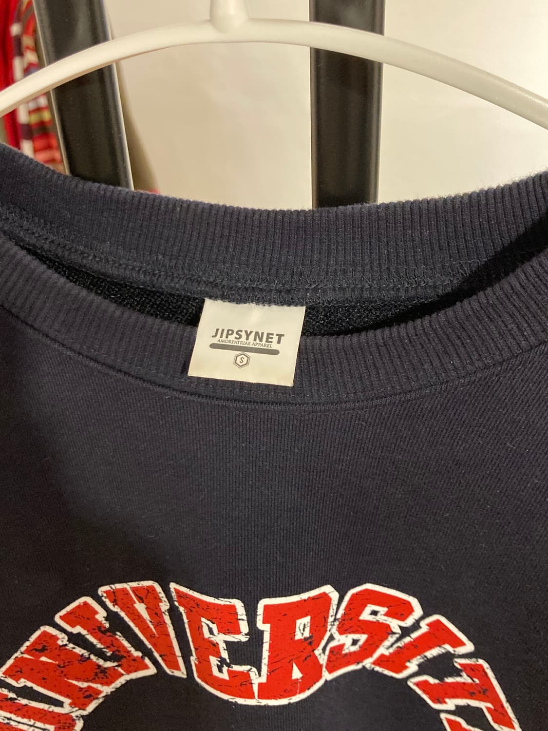 빈티지 네이비 로고 크루넥 맨투맨 상품이미지2