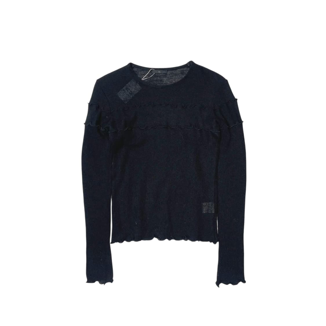 Y's 러플 디테일 울 100니트 상품이미지1