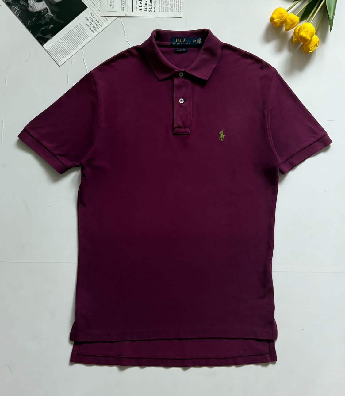 Polo 폴로랄프로렌 버건디 PK 카라티 상품이미지2