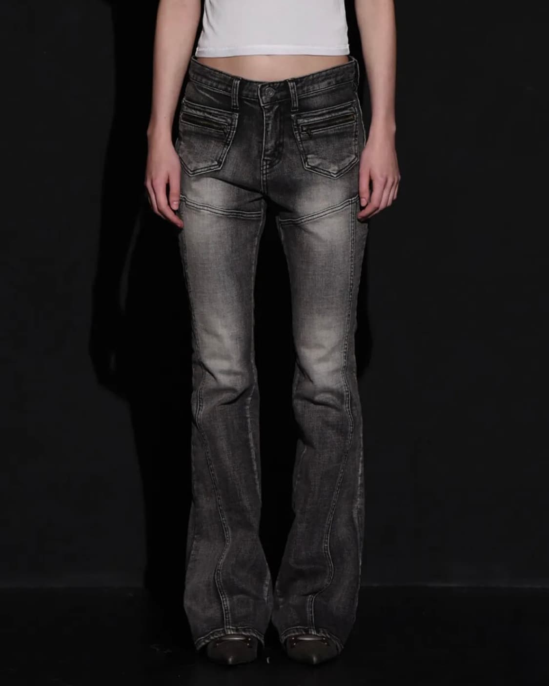 보헤미안 서울 부츠컷 데님 팬츠 상품이미지1