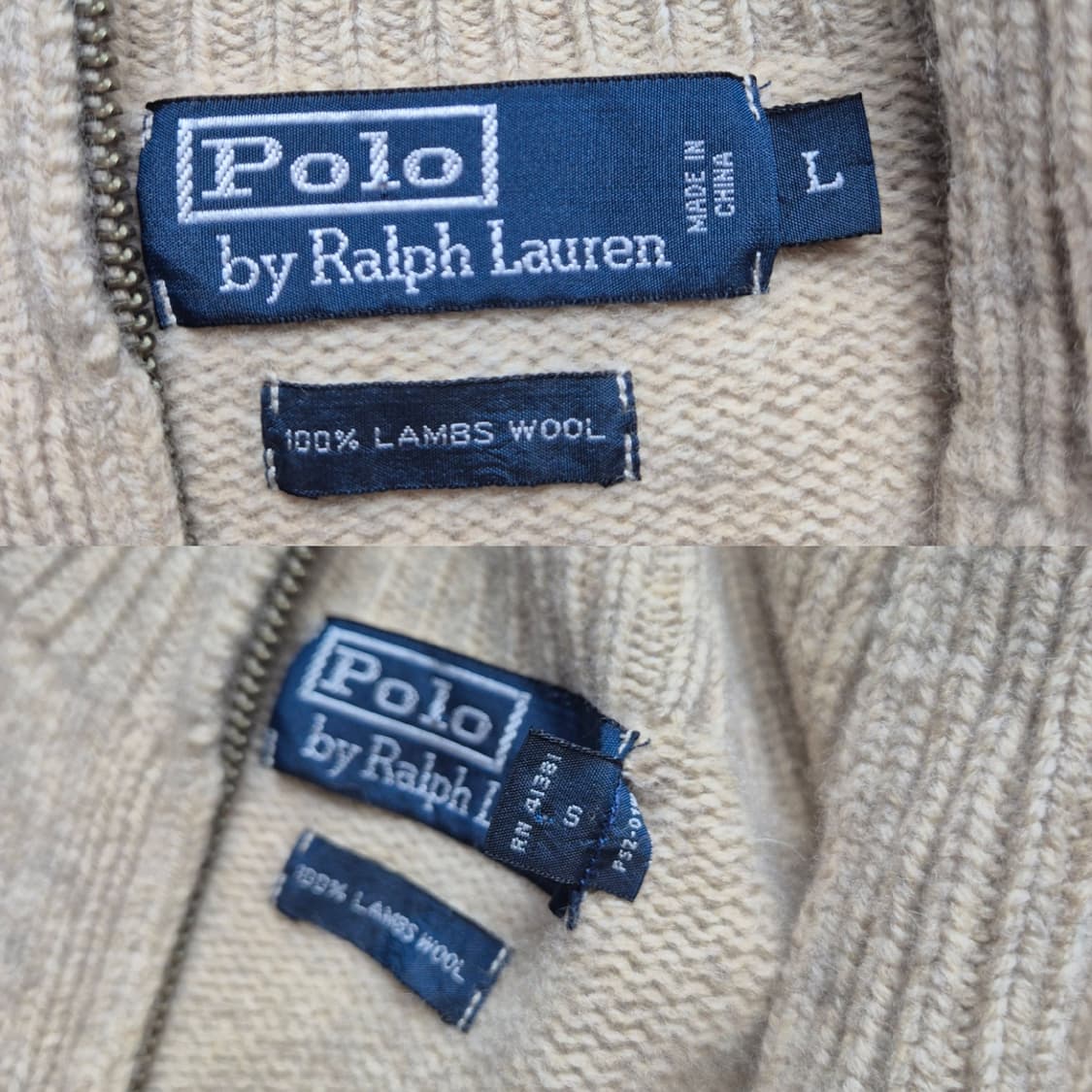 [L] 폴로 랄프로렌 램스울 하프집업 니트 상품이미지6