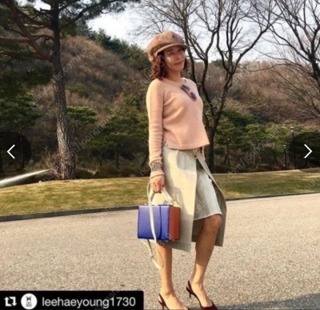 옷집사 드부백 이혜영 기은세 크로스 탑핸들 숄더백 핑크 상품이미지10