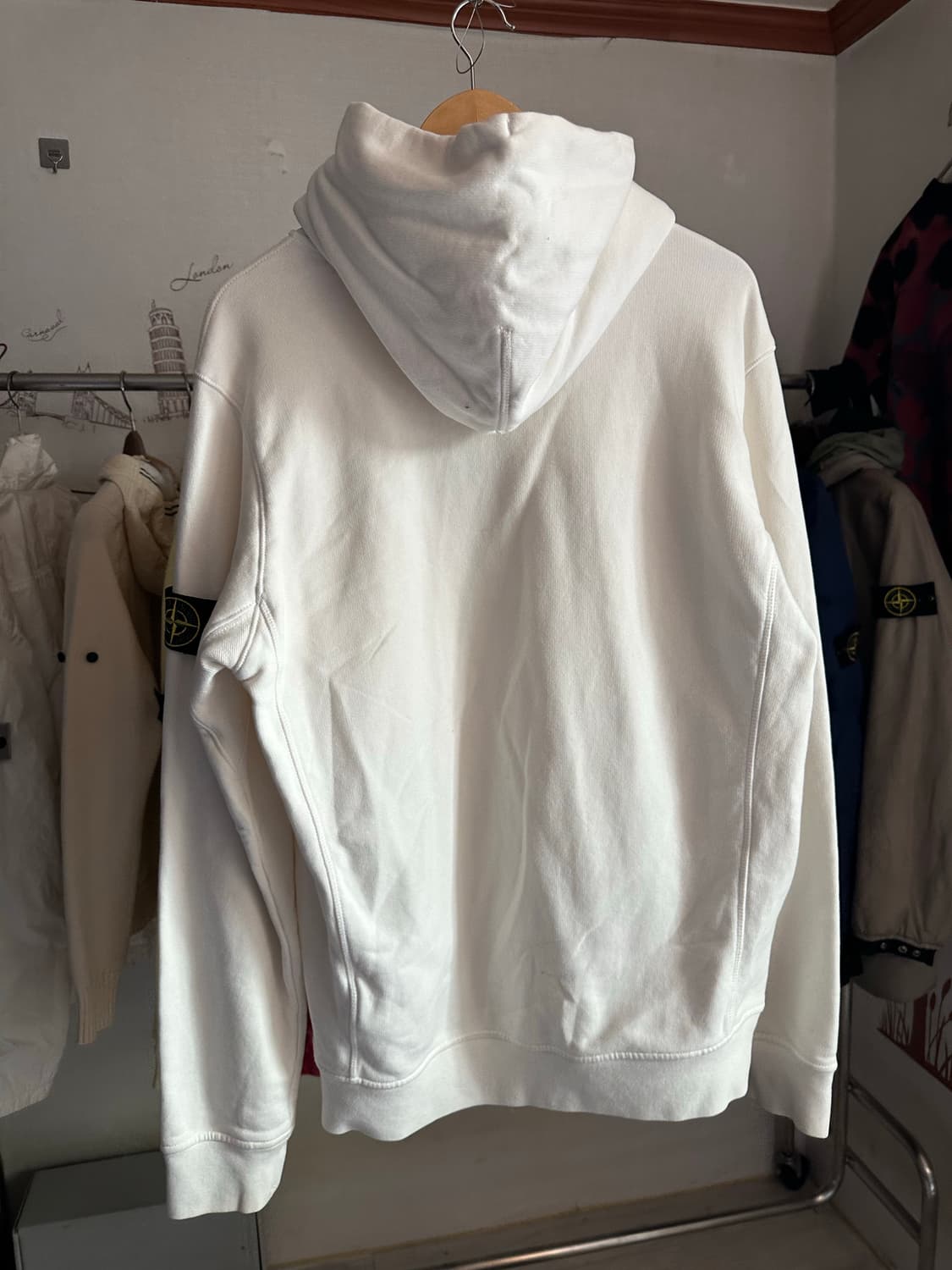 스톤아일드 후드티 화이트 XL  상품이미지2