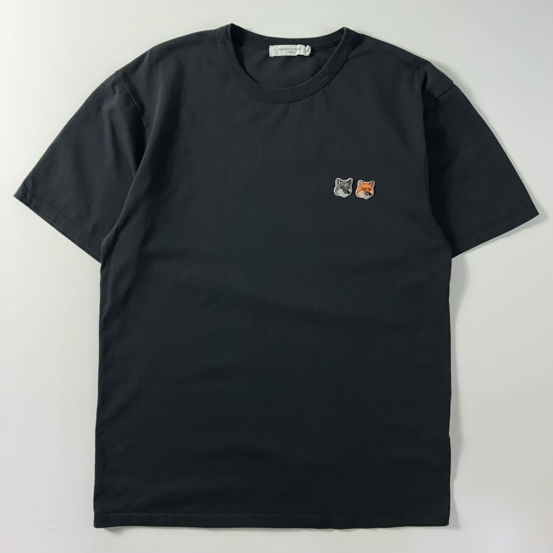 Maison kitsune  메종키츠네 더블 폭스 헤드패치 반팔티셔츠   상품이미지1