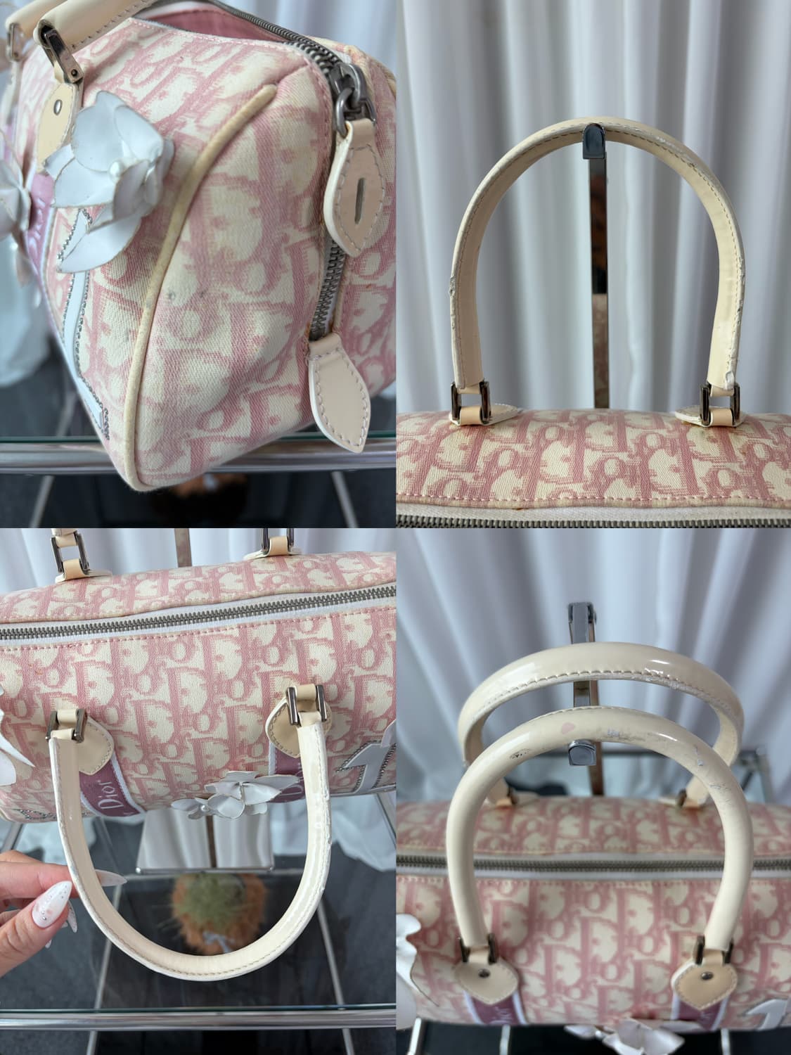 디올 트로터 걸리 핑크 보스턴백 상품이미지8