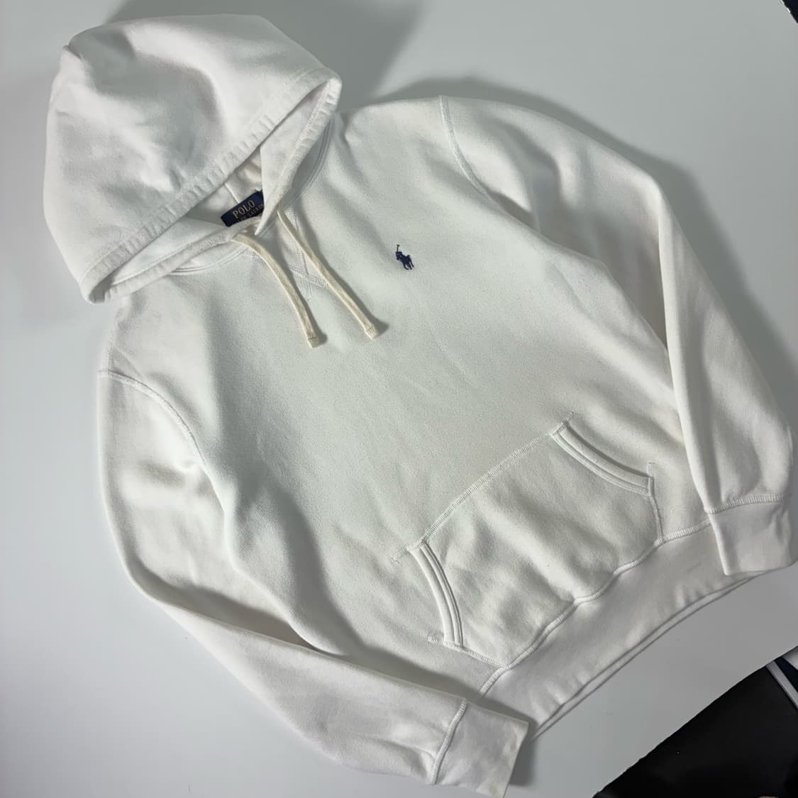 Polo  폴로 랄프로렌 자수 화이트 후드티   상품이미지1