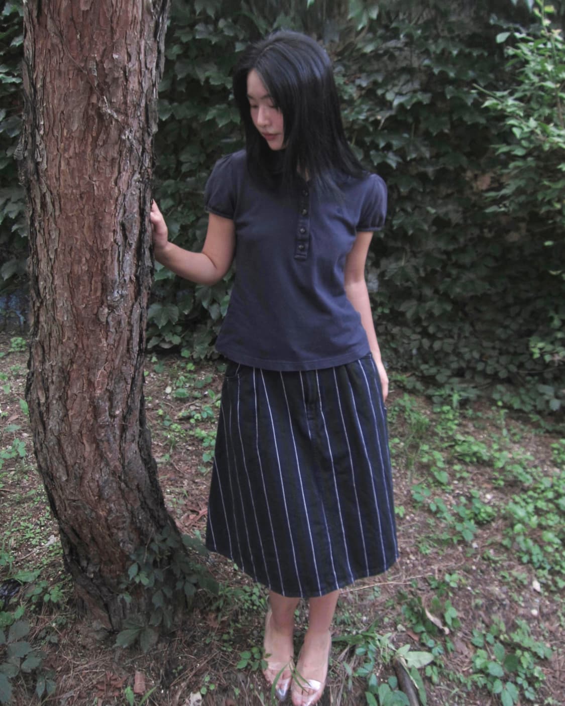 vintage BURBERRY puff sleeves top 상품이미지5