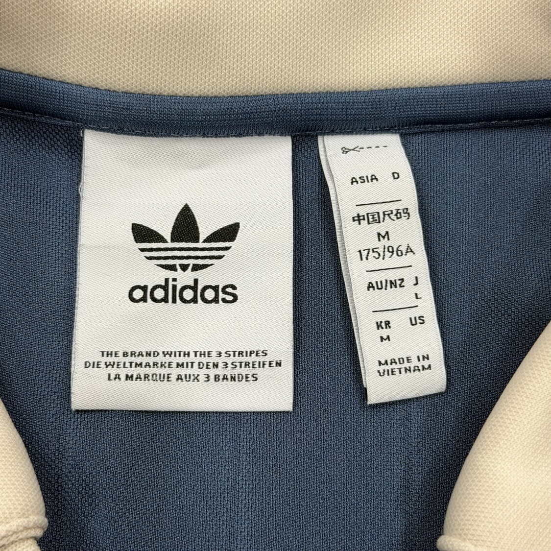 아디다스 핀 스트라이프 풋볼 저지 반팔 프리러브 잉크 블루 M 상품이미지5