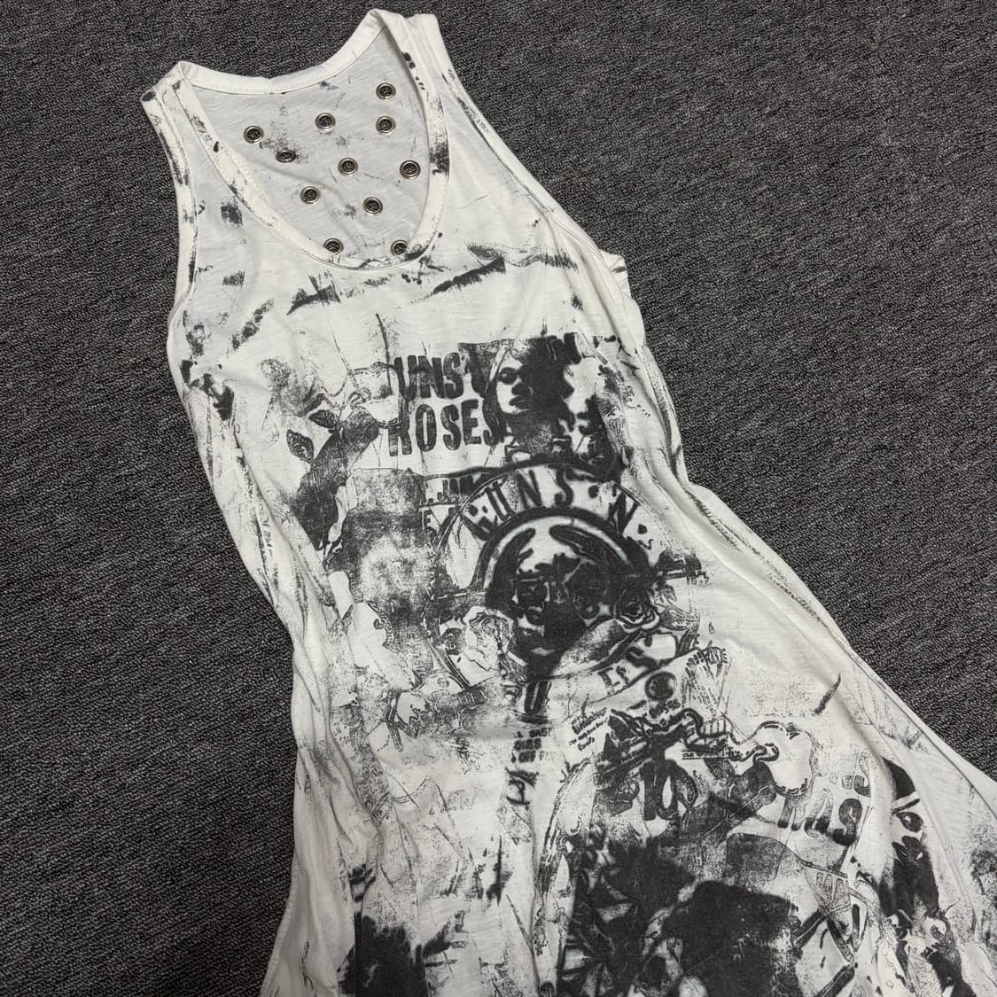 00‘s punk y2k 트임 절개 원피스  상품이미지1