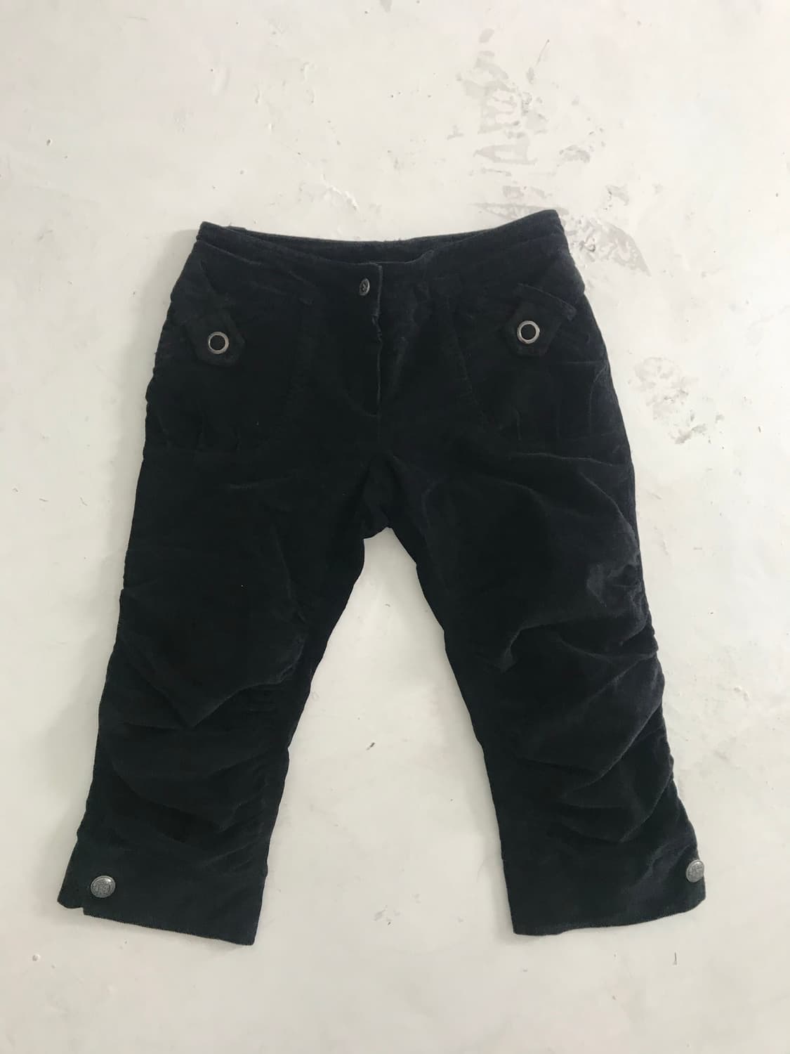 Velvet shirring antique ⚪️  capri pants 상품이미지6