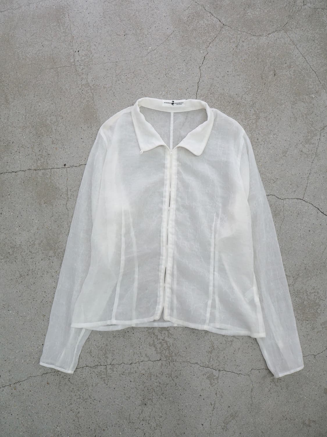 90's HIROKO KOSHINO see thorugh shirt  상품이미지2